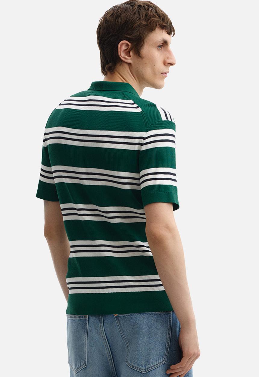 H&M - Regular fit polo shirt - green/striped