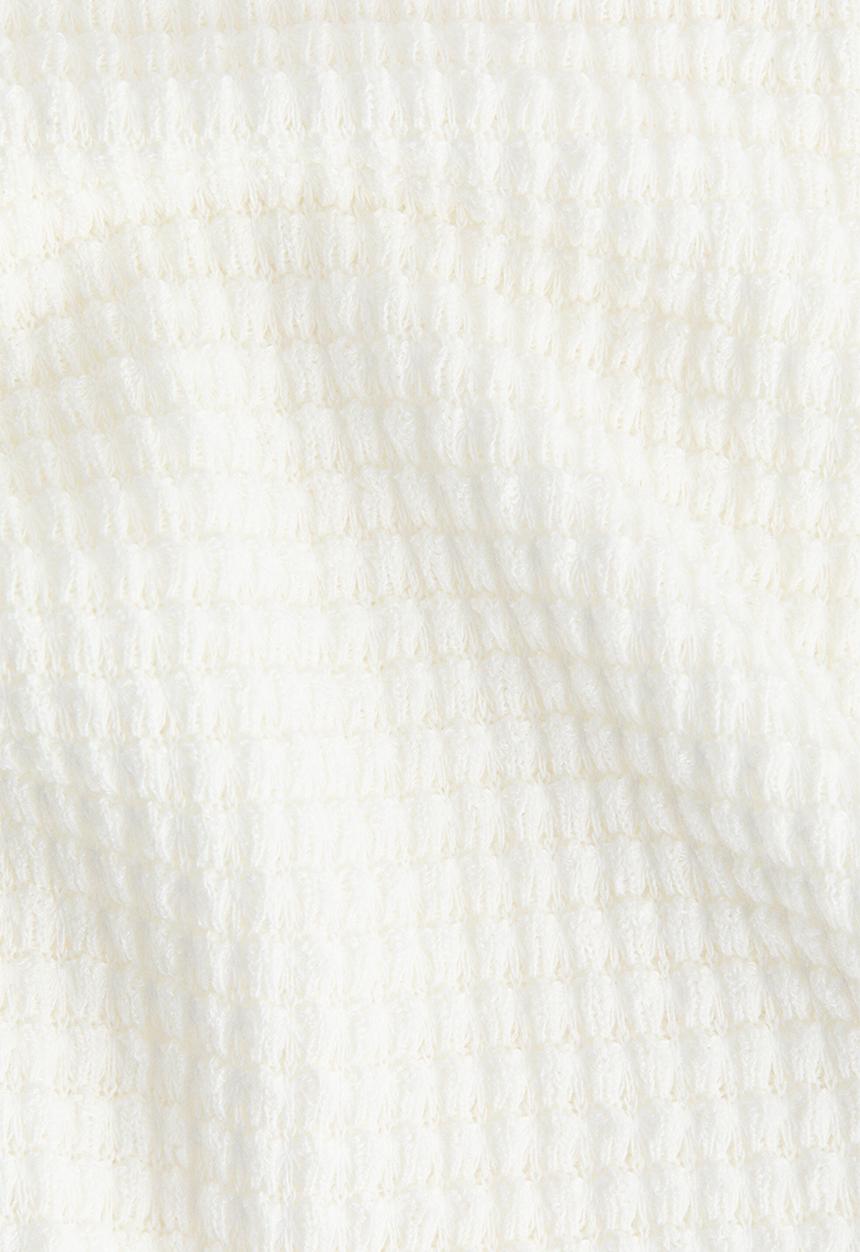 H&M - Batwing-sleeved jersey top - white