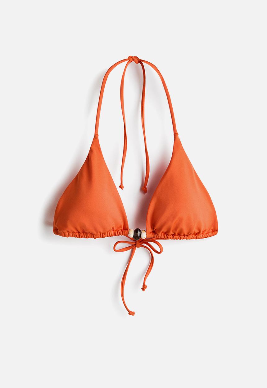 H&M - Padded triangle bikini top - orange