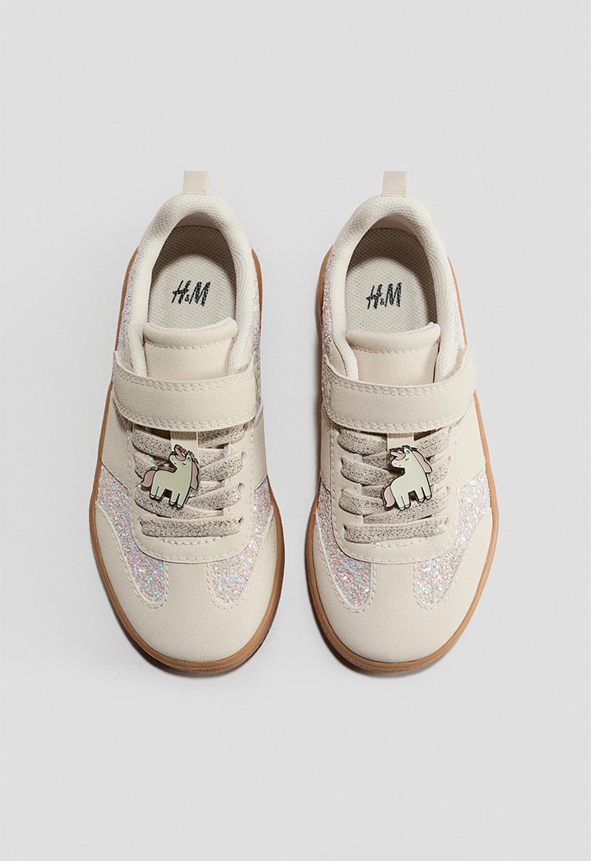 H&M - Trainers - light beige/unicorns