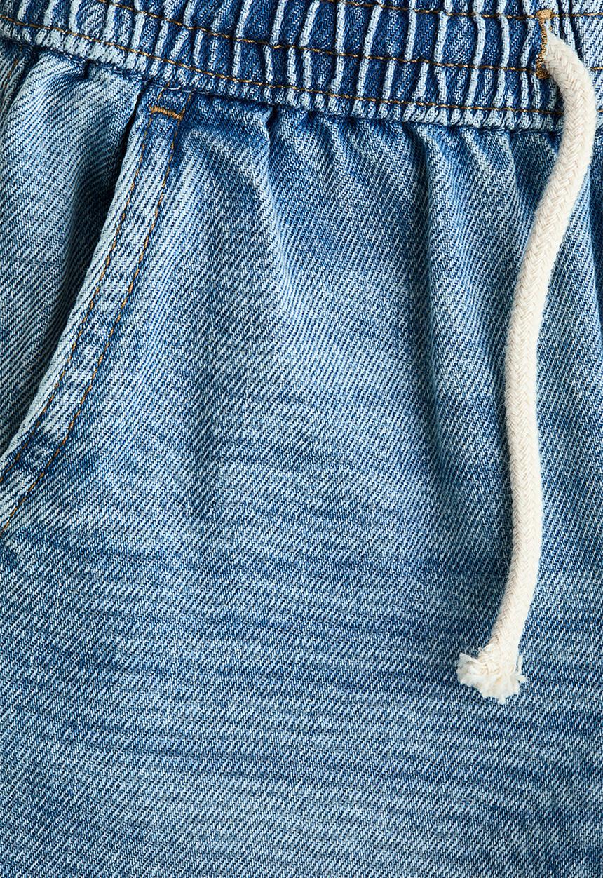 H&M - Twill pull-on trousers - light denim blue