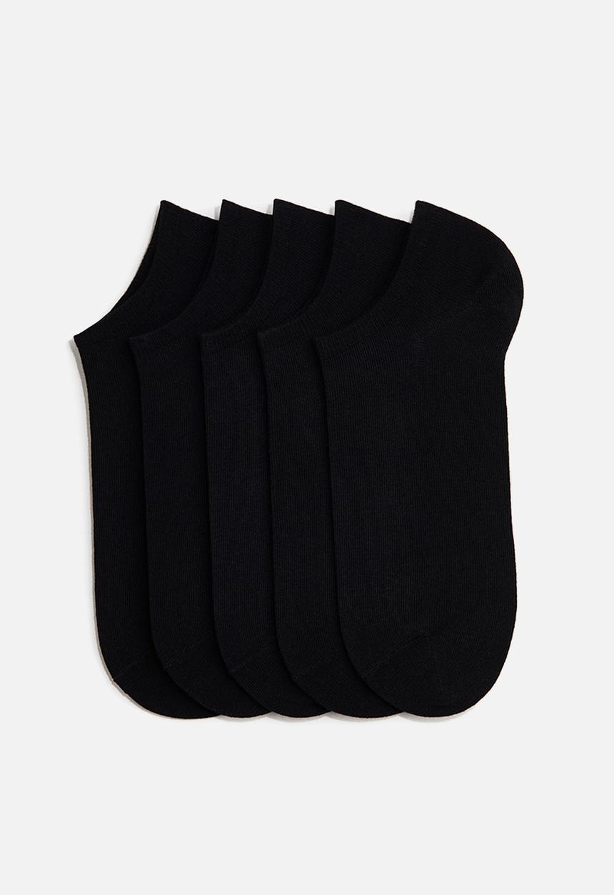 H&M - 5-Pack trainer socks with lycra® - black