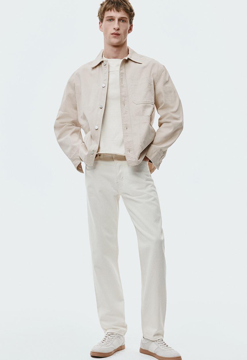 H&M - Original straight jeans - white