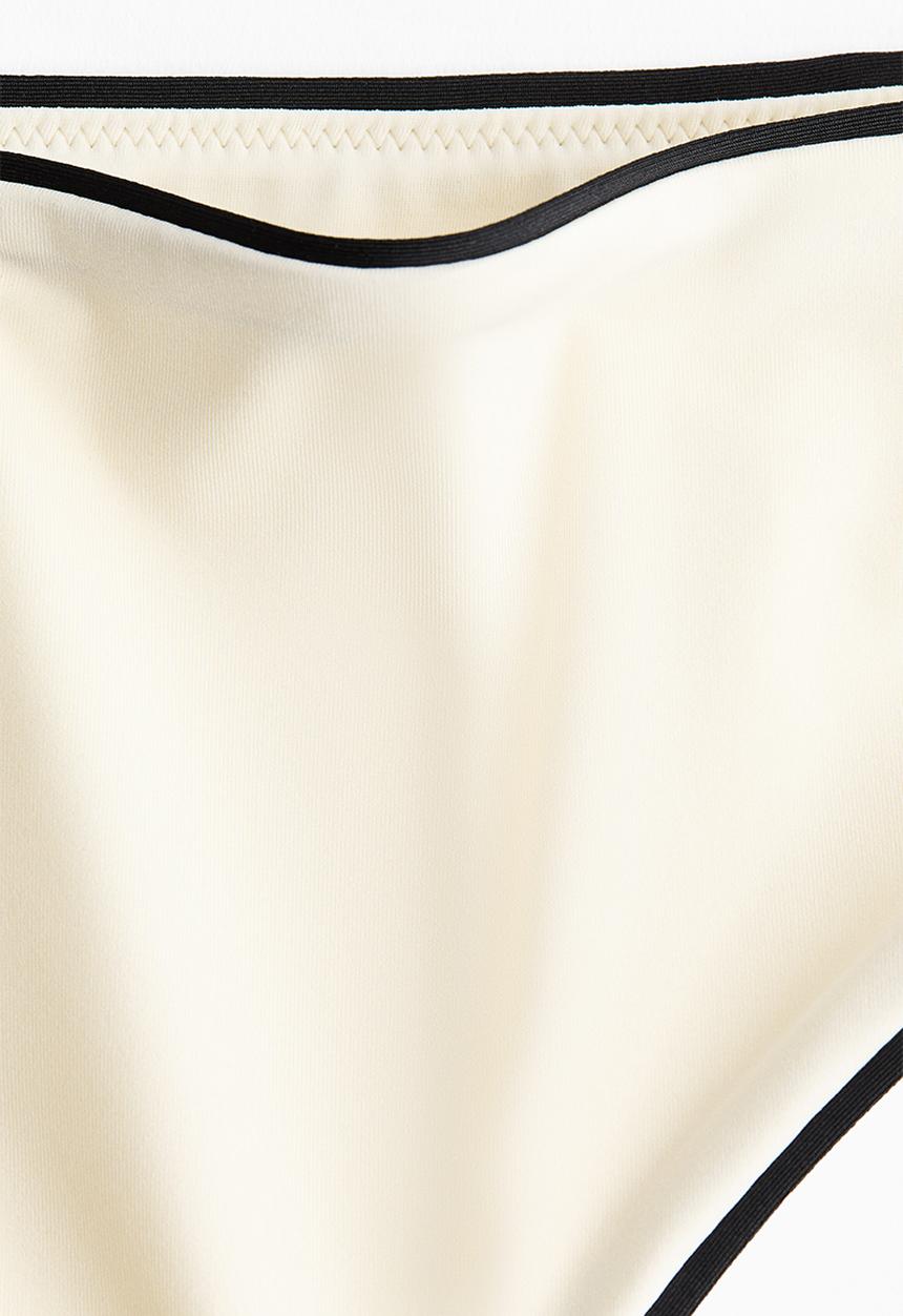 H&M - High waist bikini bottoms - cream