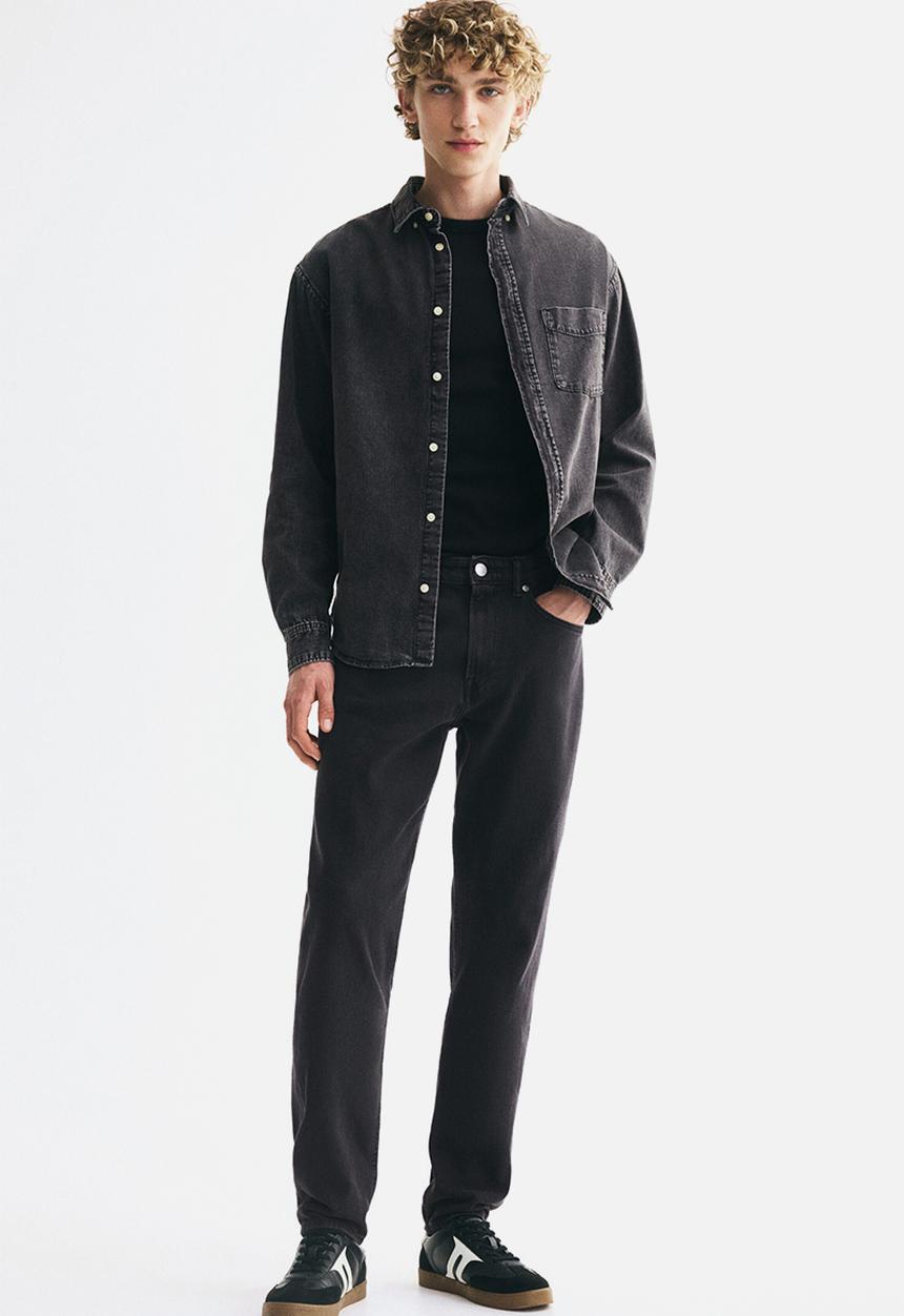 H&M - Tapered jeans - denim black