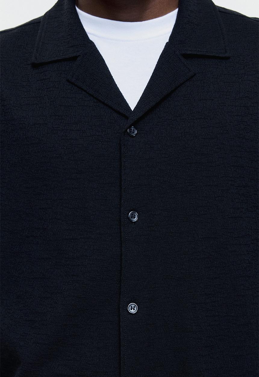 H&M - Regular fit resort shirt - black