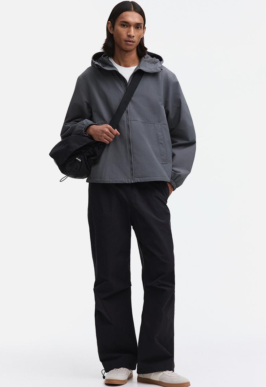 H&M - Water-repellent nylon windbreaker - grey