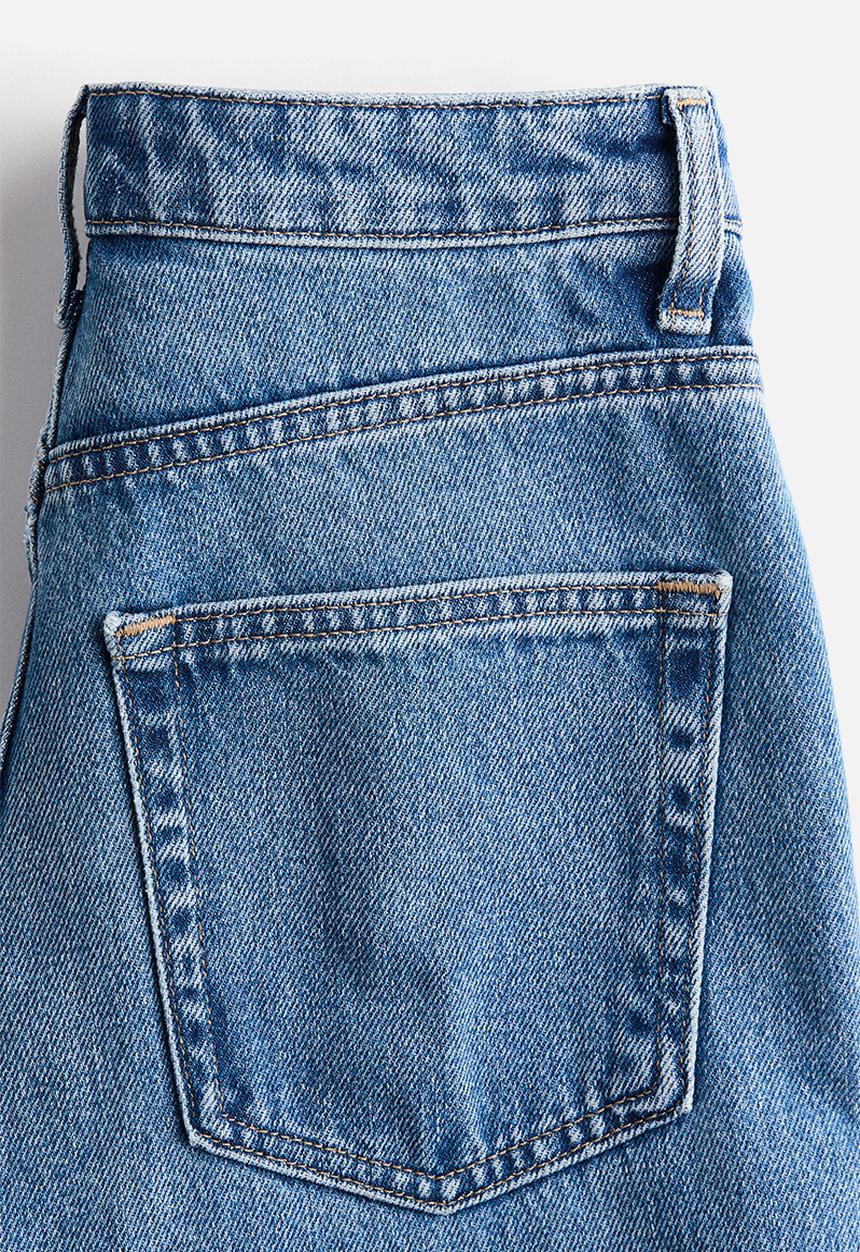 H&M - Barrel high waist jeans - denim blue