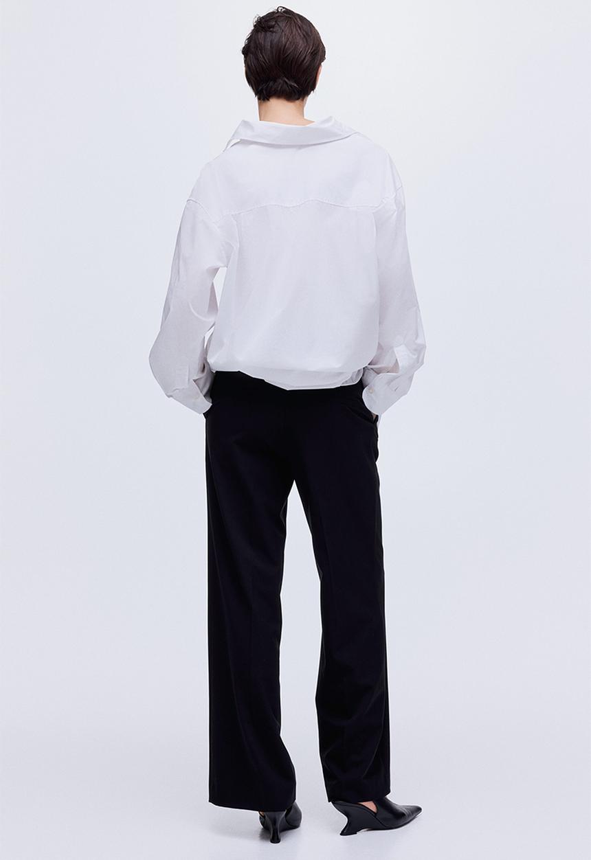 H&M - Wide trousers - black