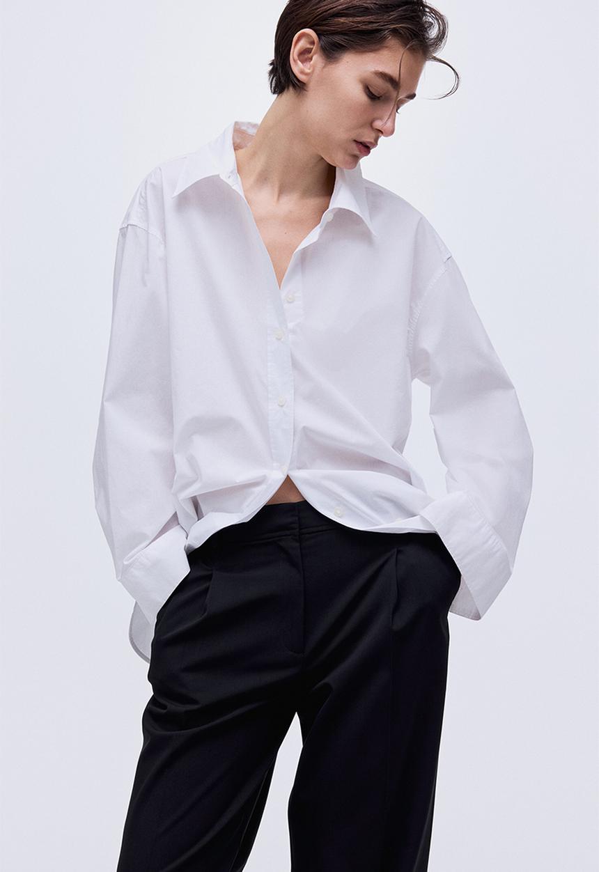H&M - Wide trousers - black