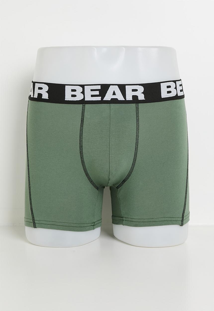 Bear - 3Pk Fashion Bodyshort - Green Multi