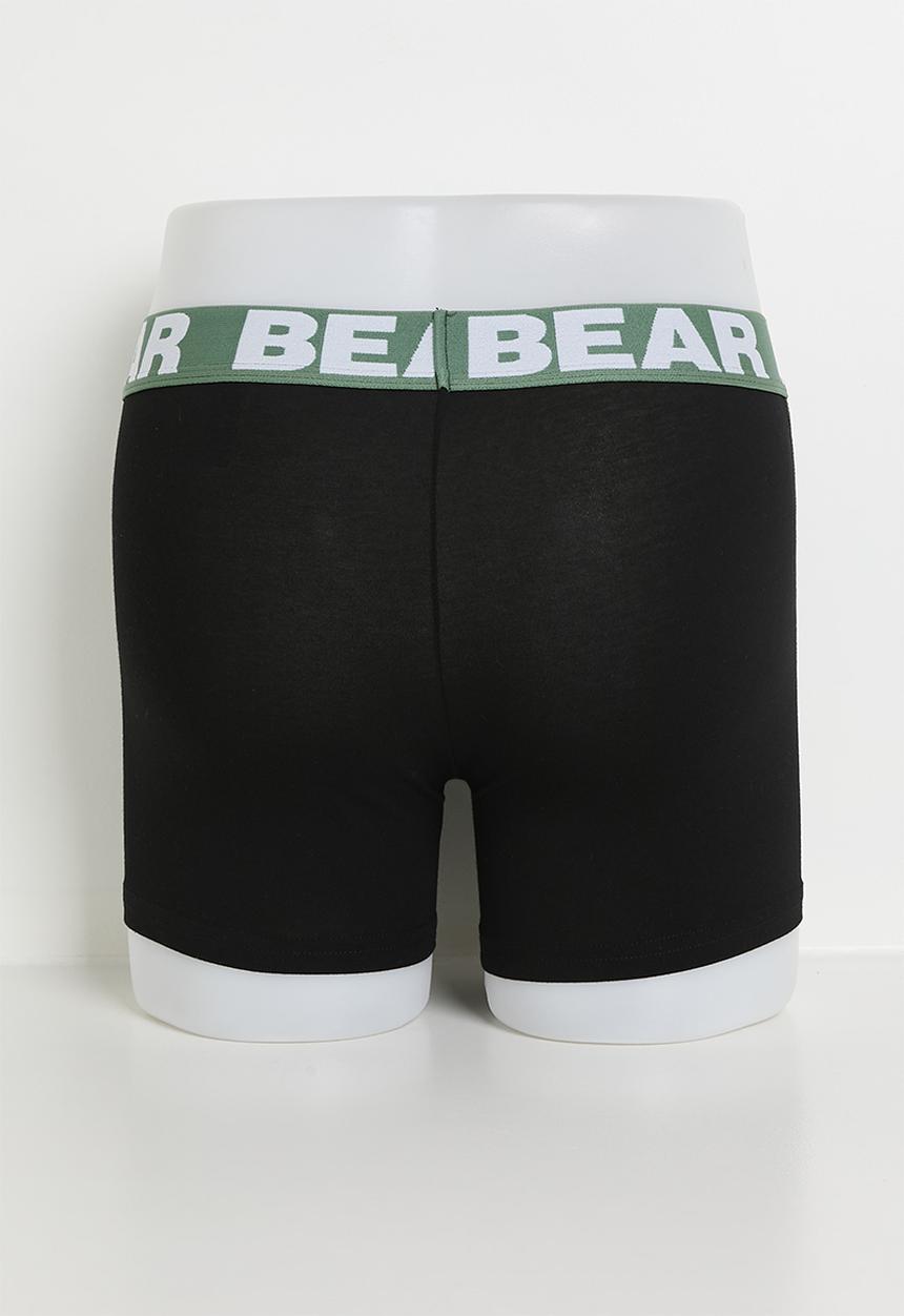 Bear - 3Pk Fashion Bodyshort - Green Multi