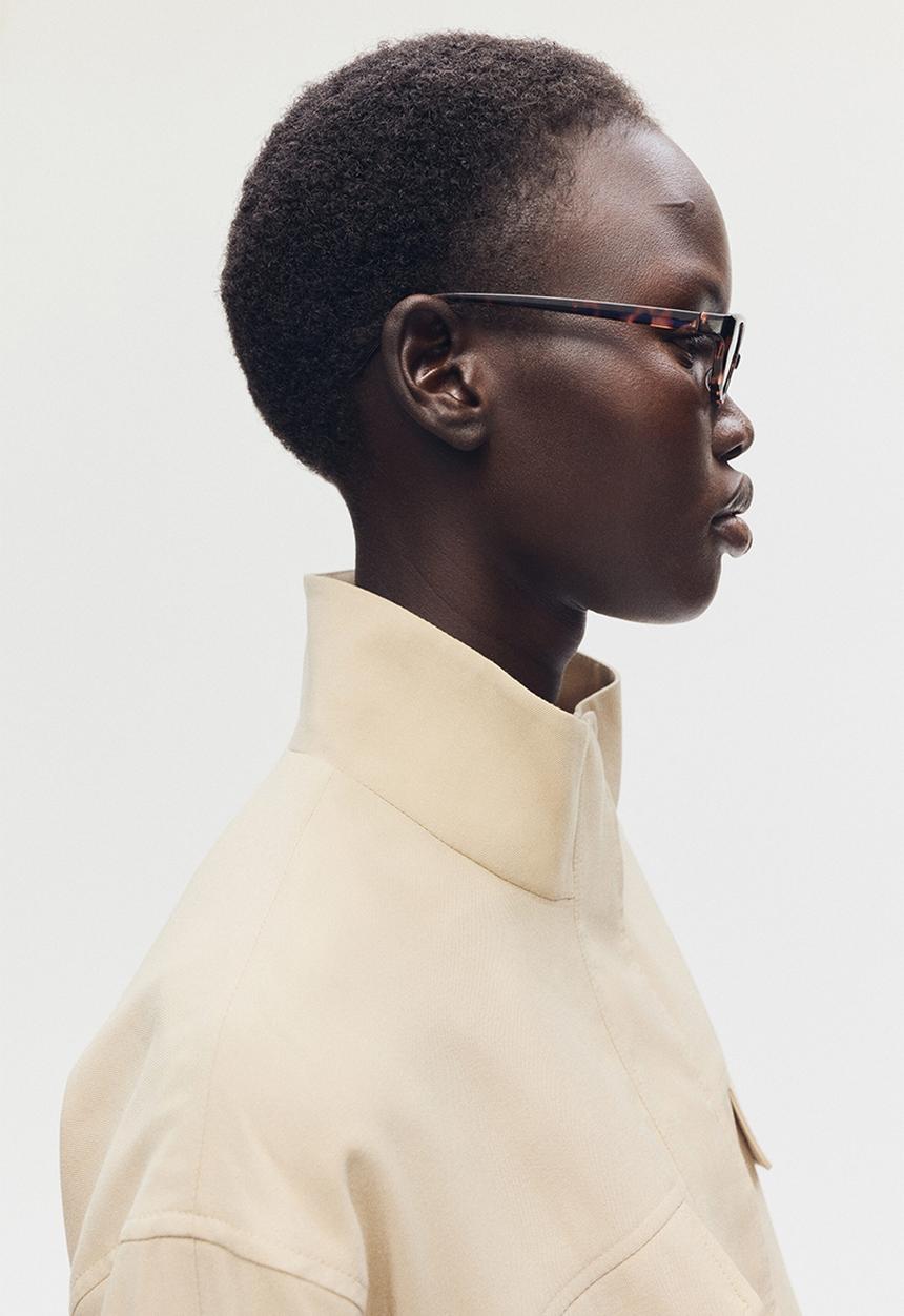 H&M - Oval sunglasses - brown/tortoiseshell pattern