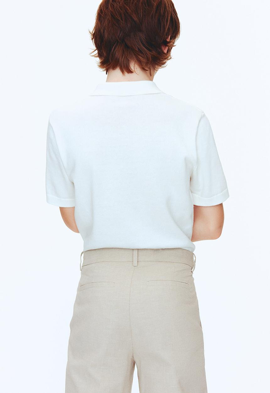 H&M - Tailored trousers - light beige
