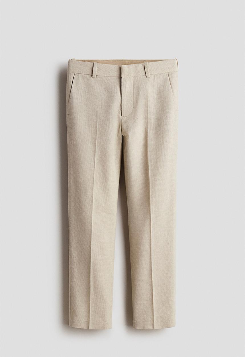 H&M - Tailored trousers - light beige