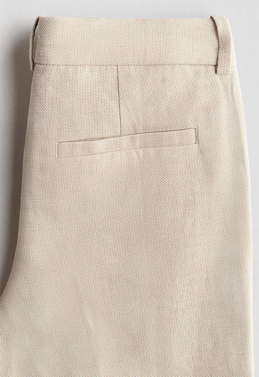 H&M - Tailored trousers - light beige