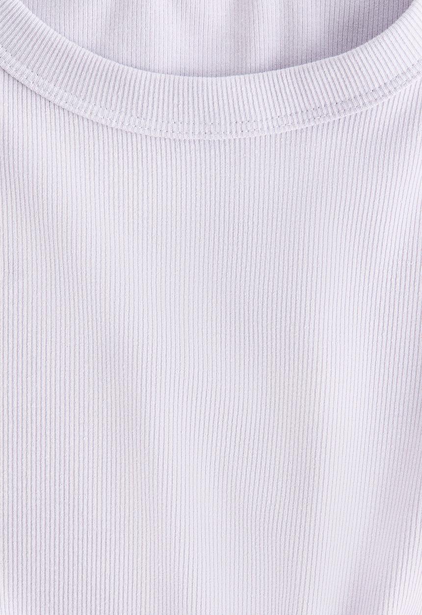 H&M - Ribbed t-shirt - lilac