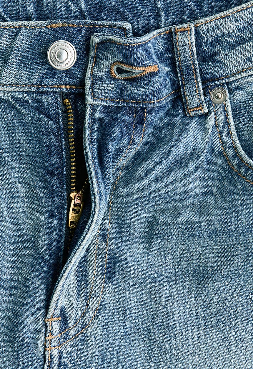 H&M - Baggy regular waist jeans - washed denim blue