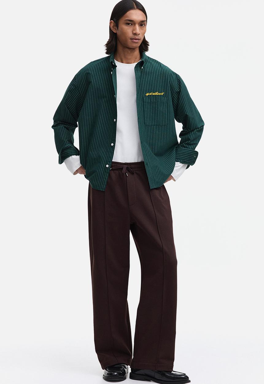 H&M - Relaxed fit joggers - dark brown