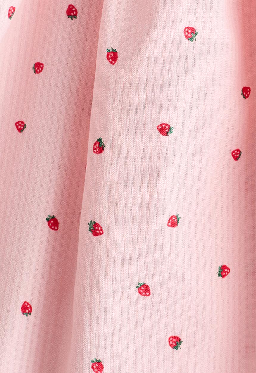 H&M - Patterned seersucker dress - light pink/patterned