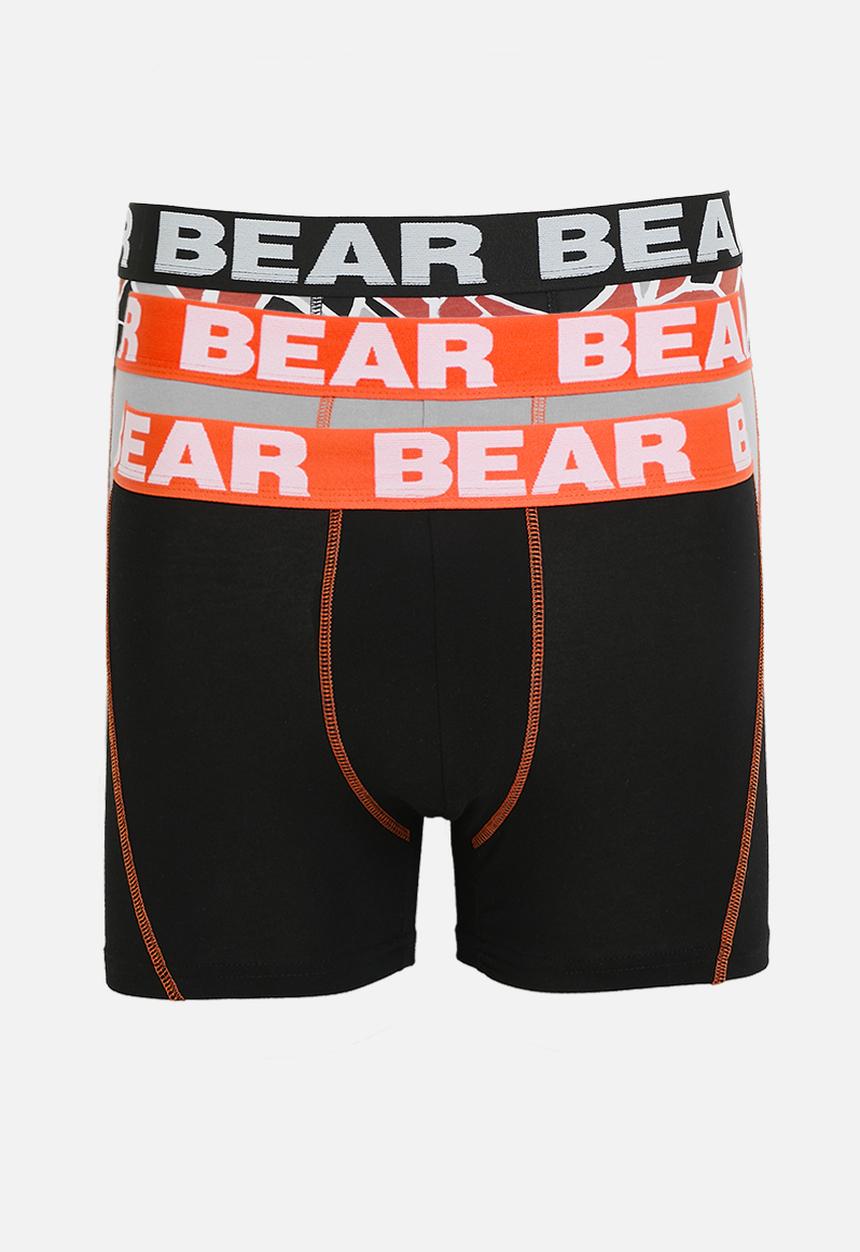 Bear - 3Pk Fashion Bodyshort - Orange Multi