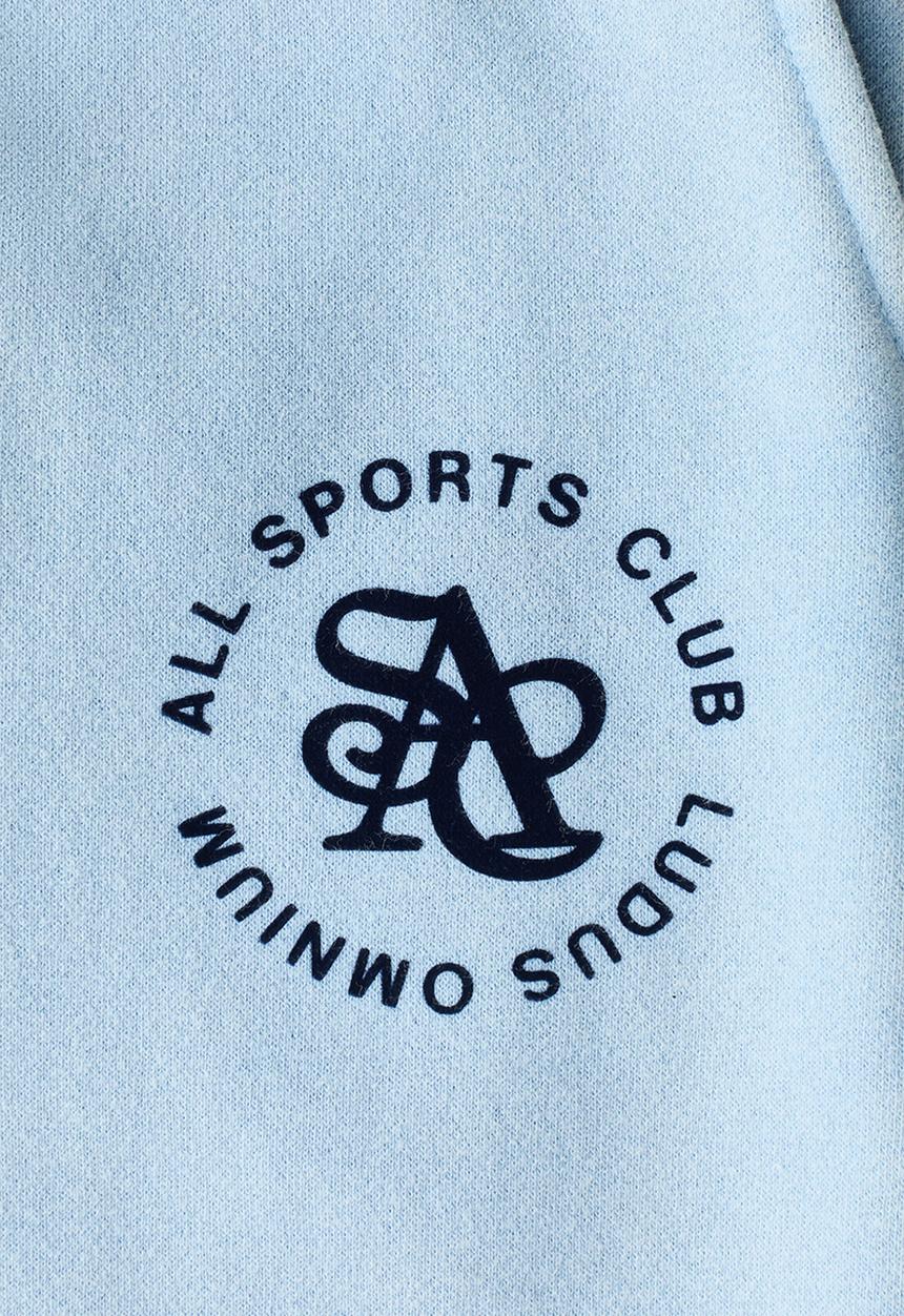 H&M - Relaxed fit shorts - light blue/all sports club