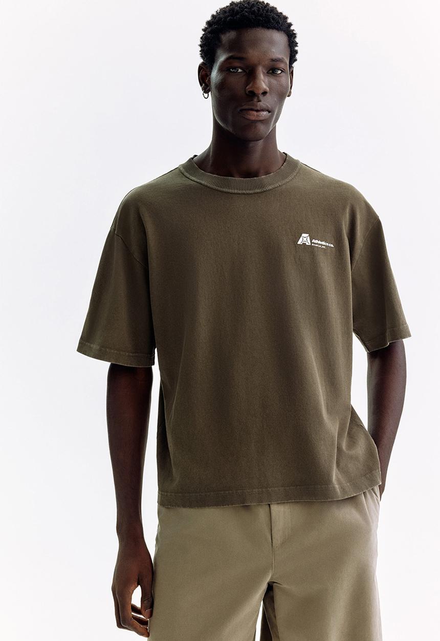 H&M - Printed loose fit t-shirt - brown/athletics co