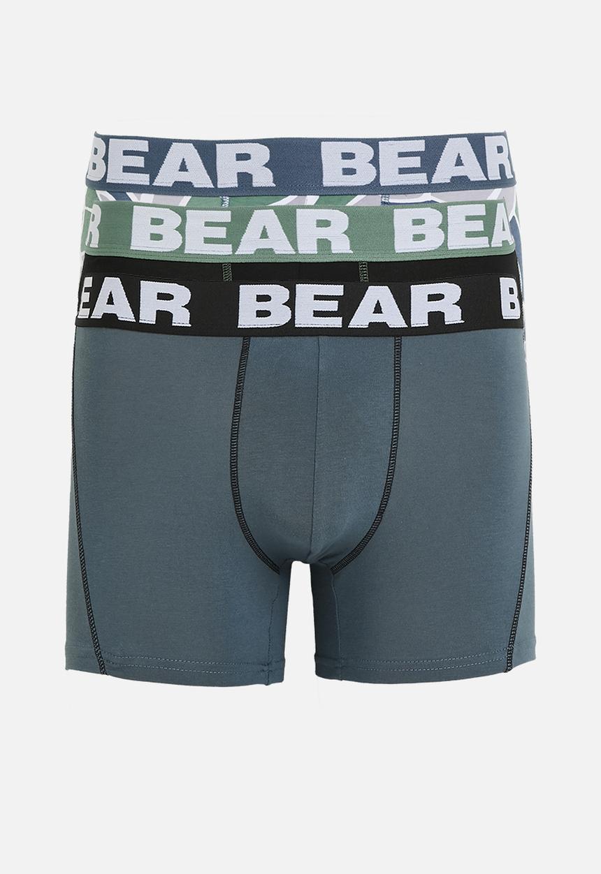 Bear - 3Pk Fashion Bodyshort - Blue Multi