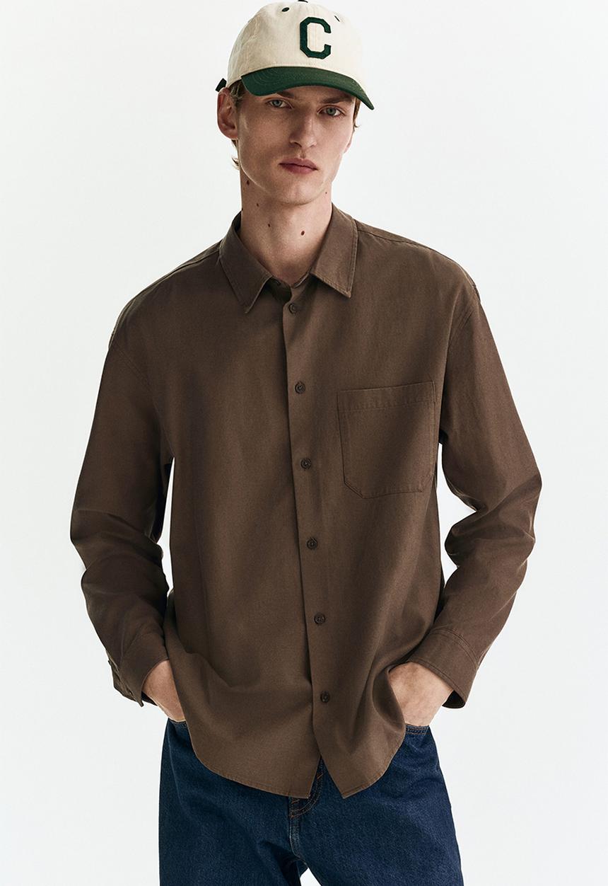 H&M - Relaxed fit shirt - brown