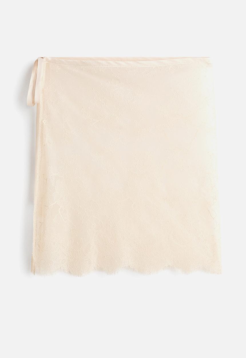 H&M - Lace hip scarf - light beige