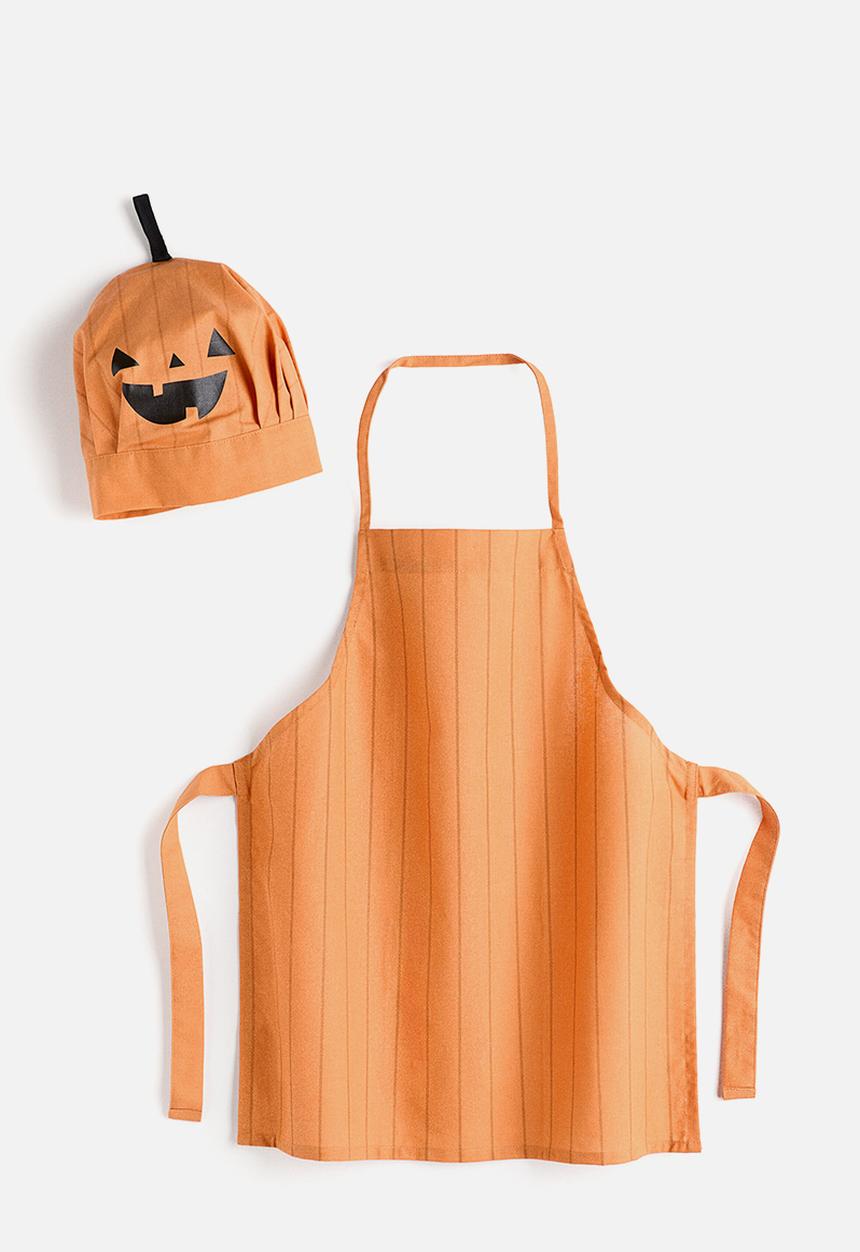 H&M - Children's halloween chef set - orange/jack-o'-lantern