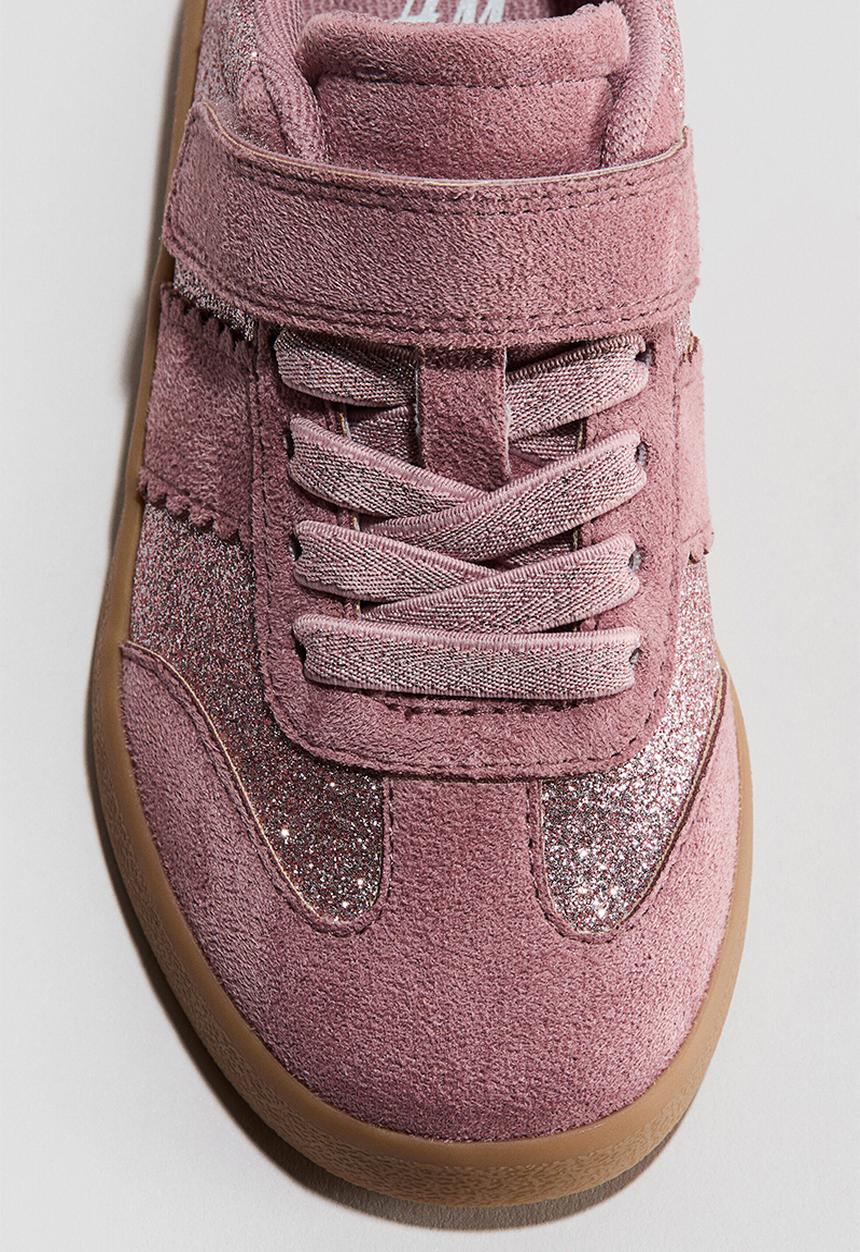 H&M - Glittery trainers - dusty pink