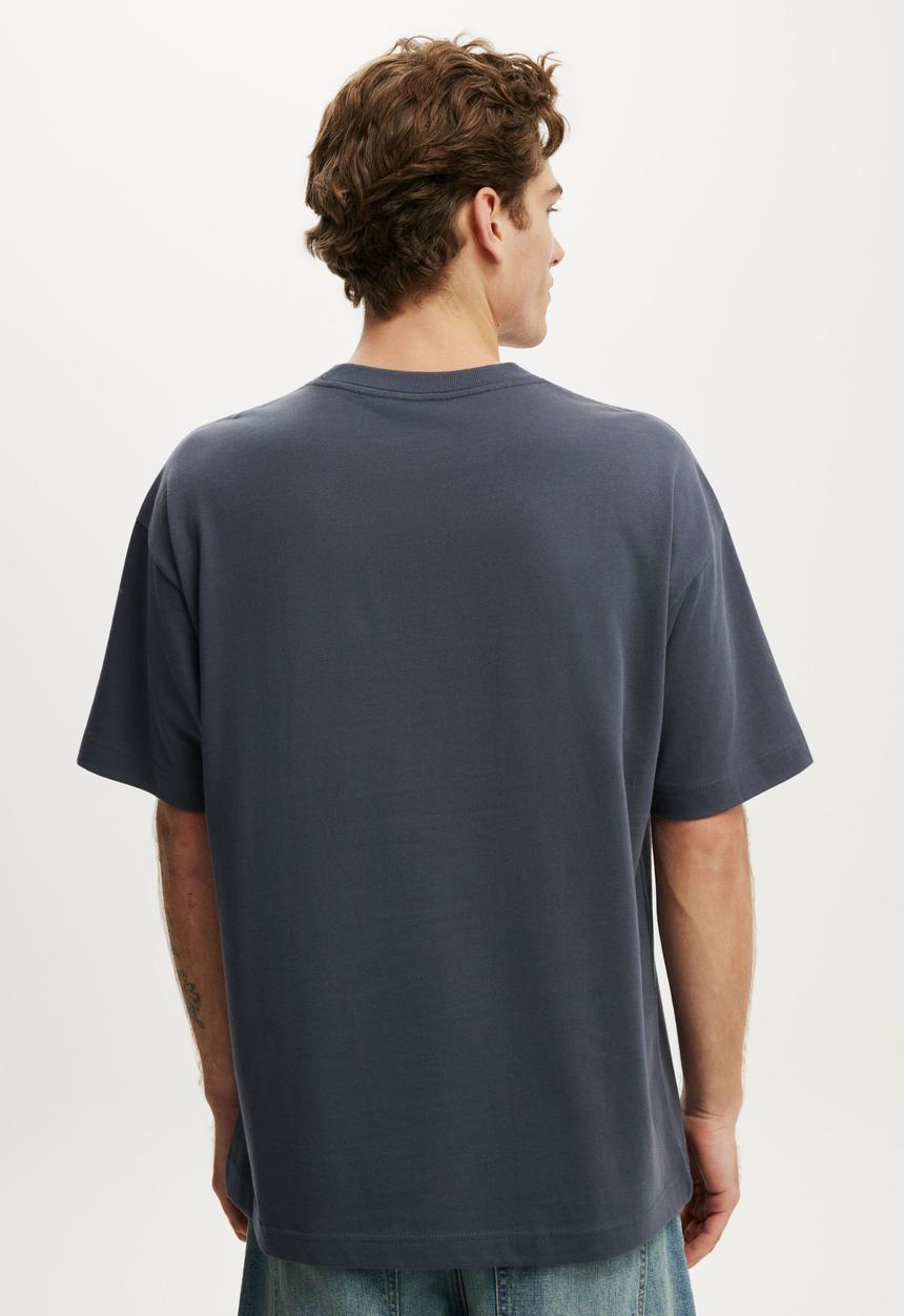 Cotton On - Box Fit T-shirt - Denim Blue