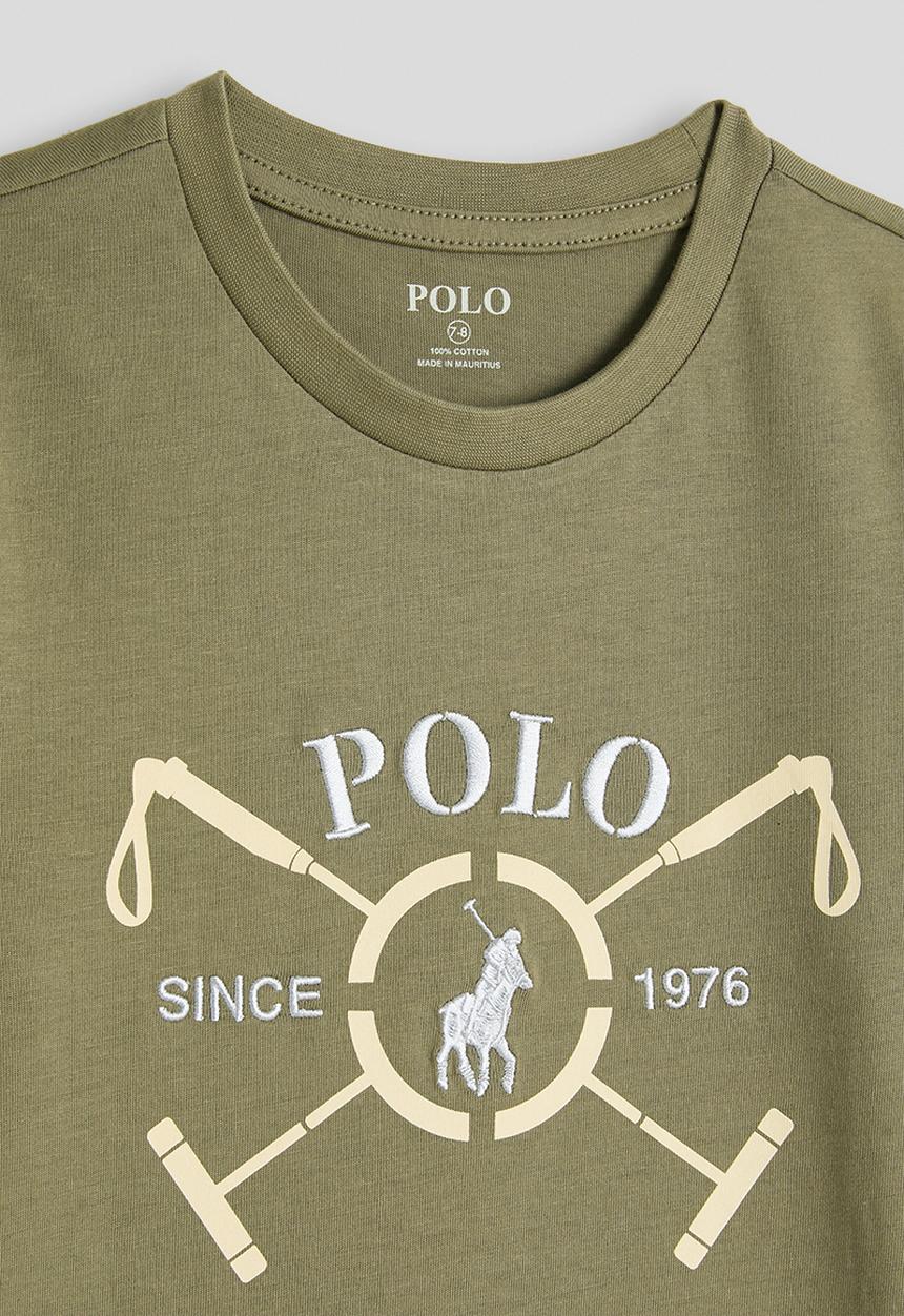 POLO - Boys Luke Polo Stick Ss Tee - Olive