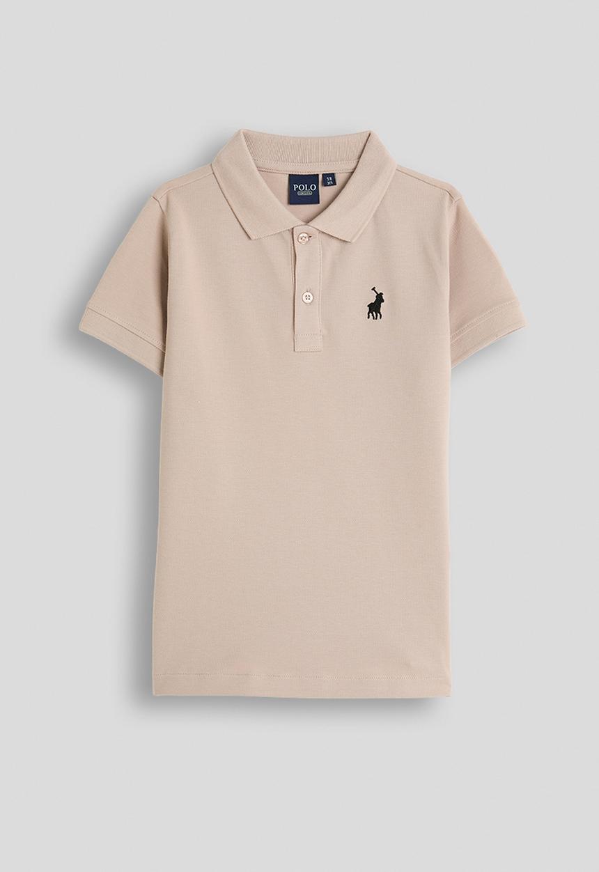 POLO - Boys Austin Ss Golfer - Mushroom