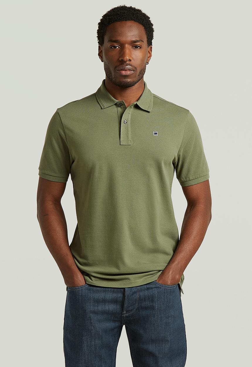 G-STAR - Dunda slim polo s\s- four leaf clover