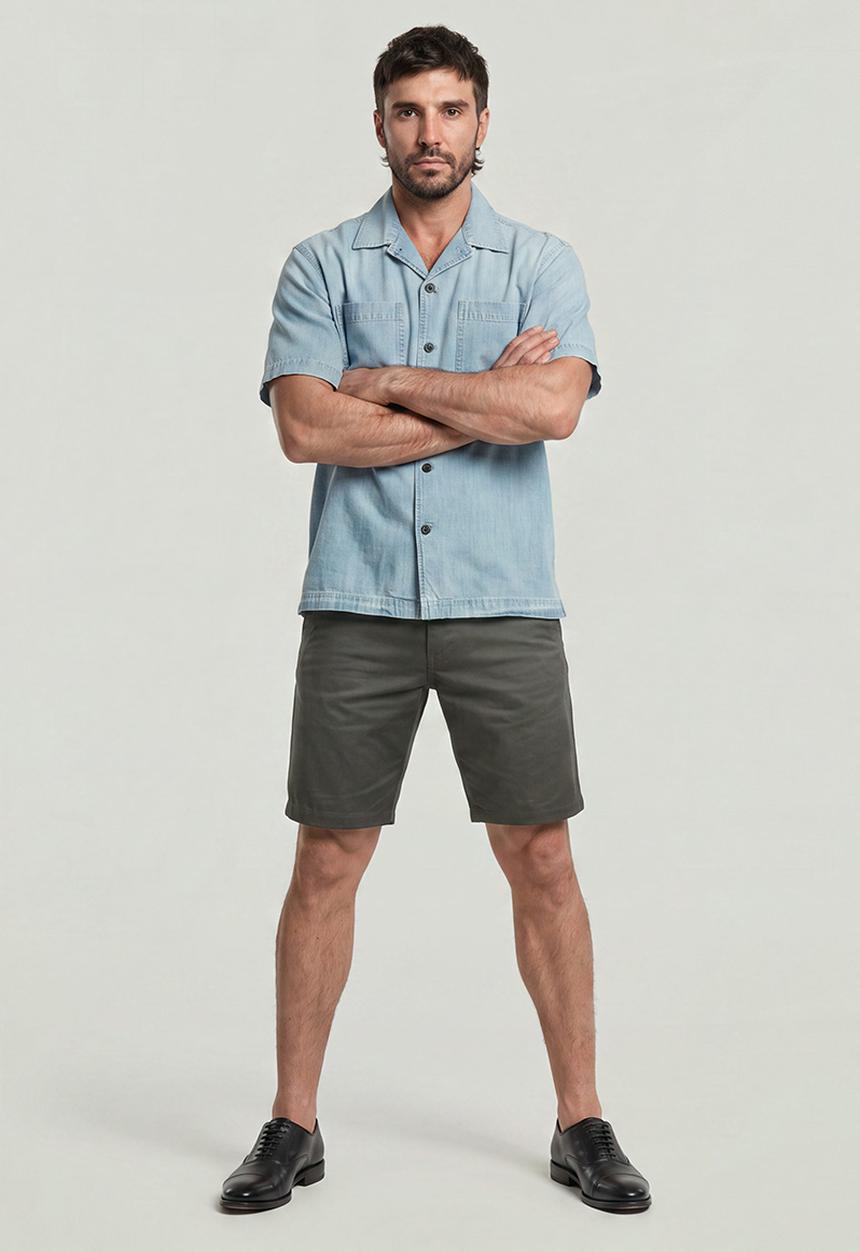 G-STAR - Bronson 3.0 Slim Chino Short - Asfalt