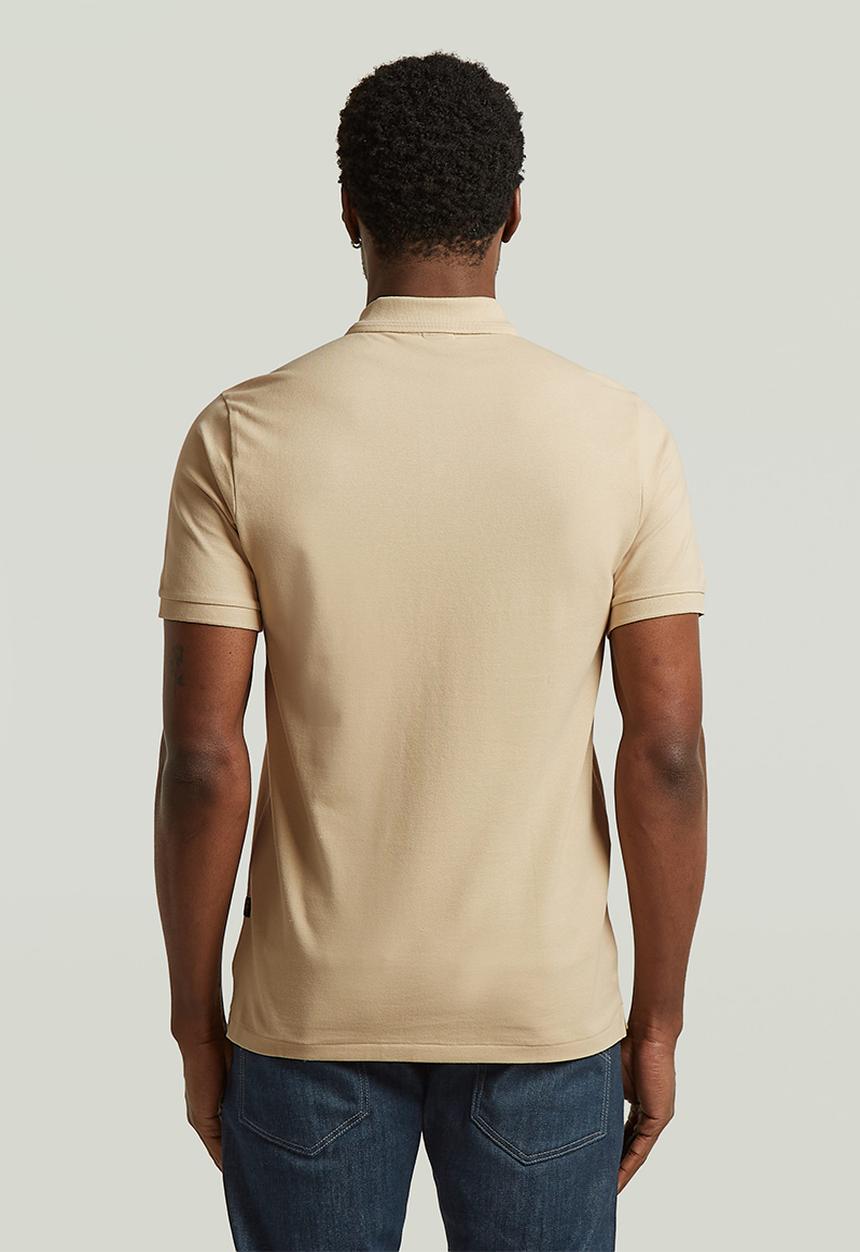 G-STAR - Dunda slim polo s\s - cream
