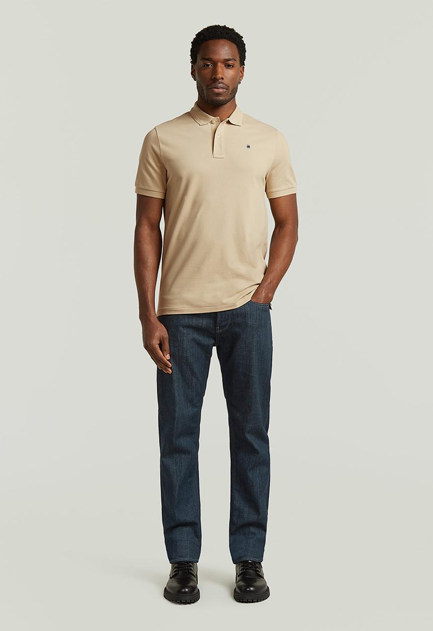 G-STAR - Dunda slim polo s\s - cream
