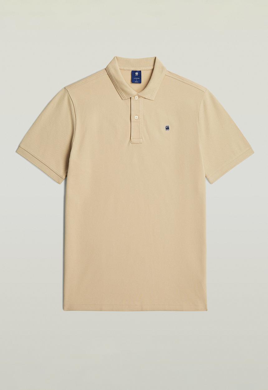 G-STAR - Dunda slim polo s\s - cream