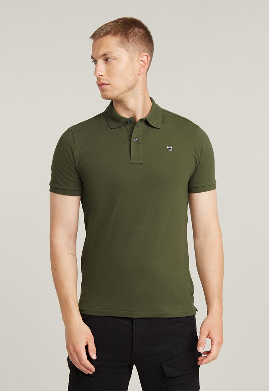 G-STAR - Dunda slim polo s\s - dk moss