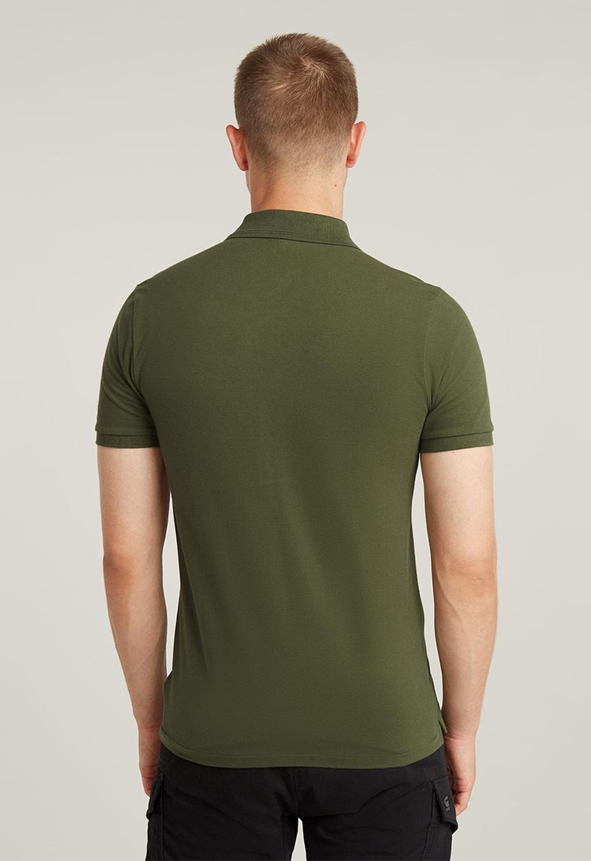 G-STAR - Dunda slim polo s\s - dk moss