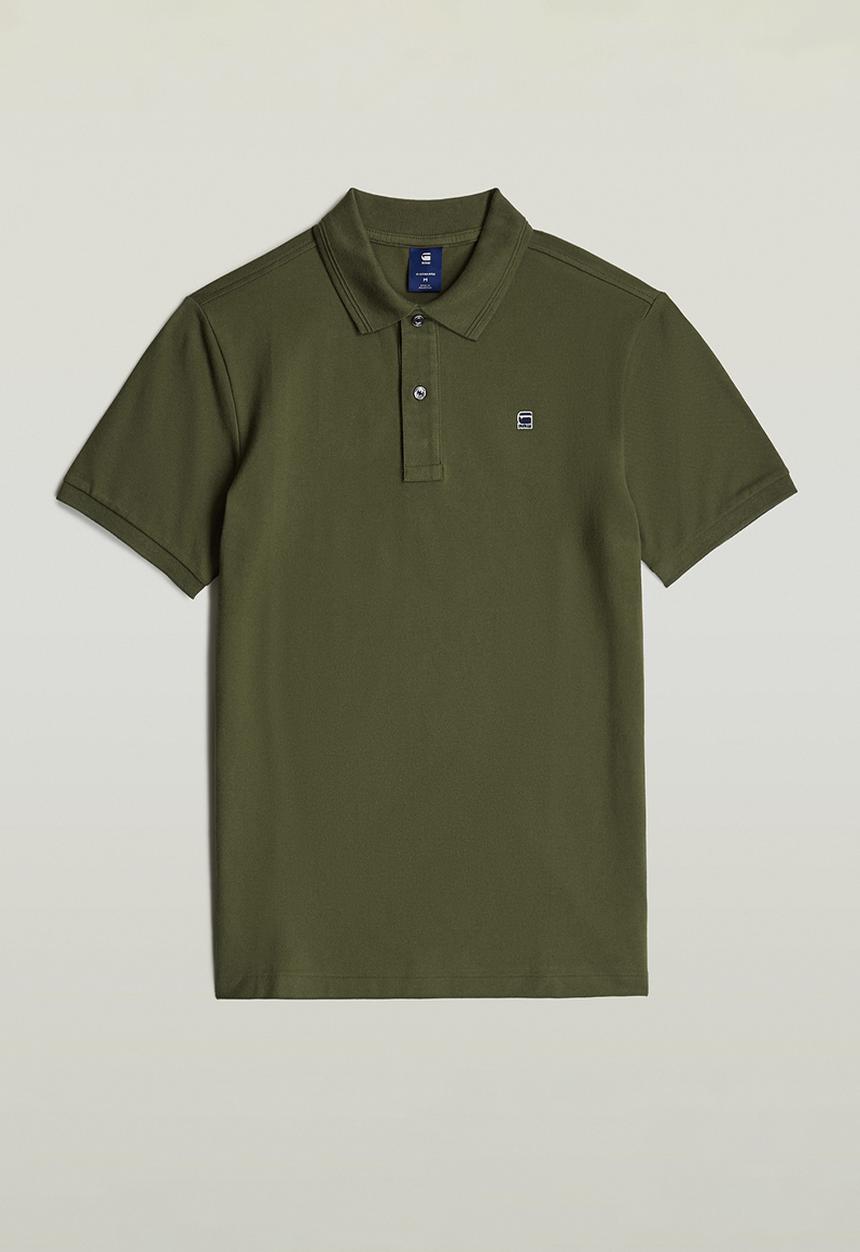 G-STAR - Dunda slim polo s\s - dk moss