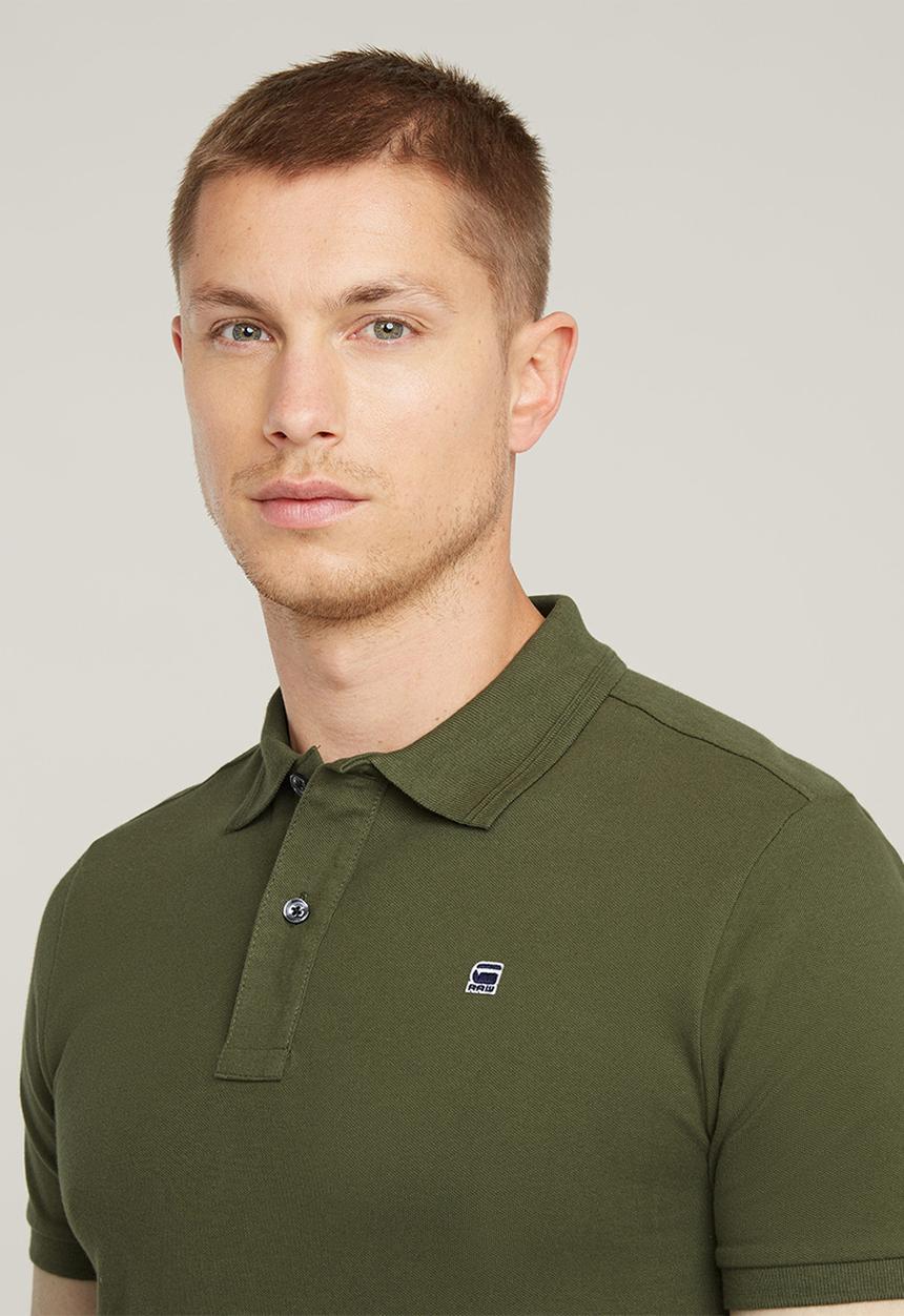 G-STAR - Dunda slim polo s\s - dk moss