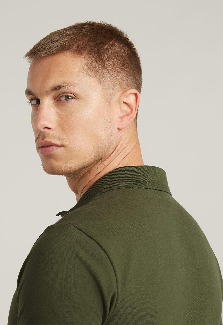 G-STAR - Dunda slim polo s\s - dk moss