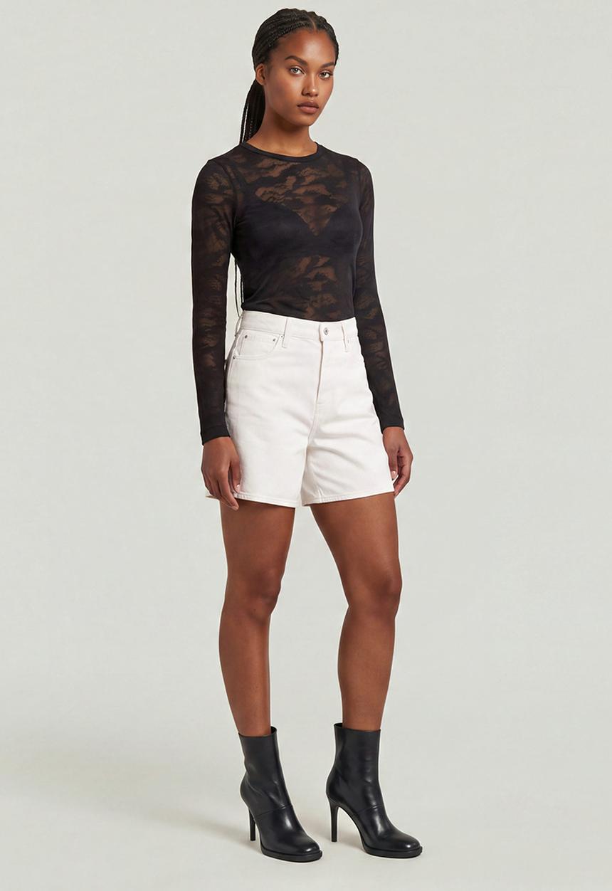 G-STAR - Jett high short clean edge wmn - ecru