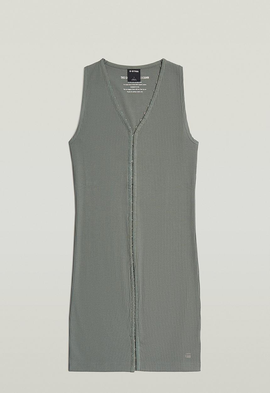 G-STAR - Hook & eye slim rib r t dress wmn - orphus