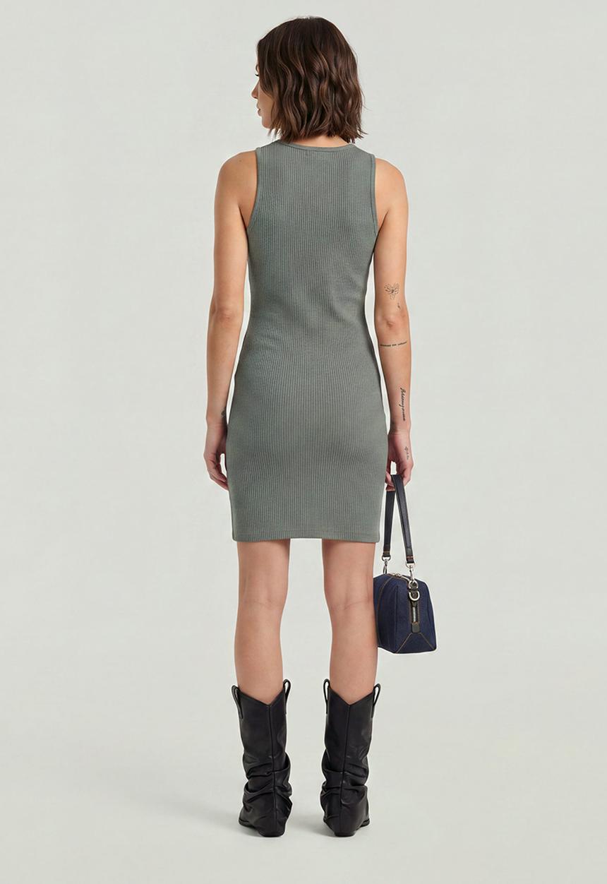 G-STAR - Hook & eye slim rib r t dress wmn - orphus