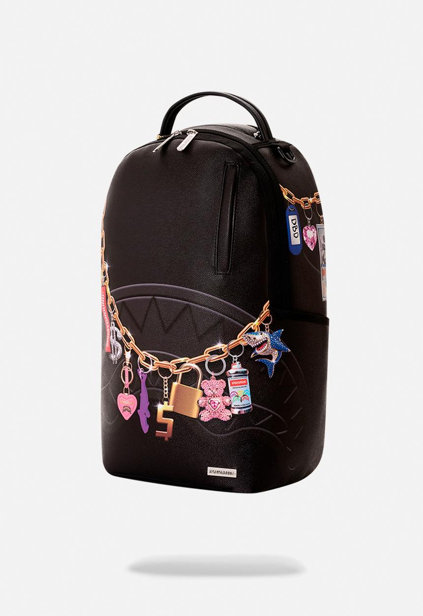Sprayground - Printed Hanging Stuff Backpack - Black Multi