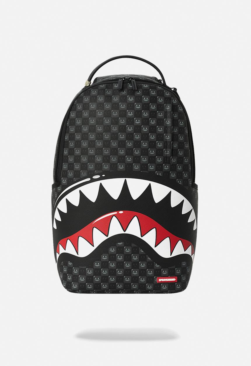 Sprayground - Sharks In Paris Bubbly Black Check Backpack - Black